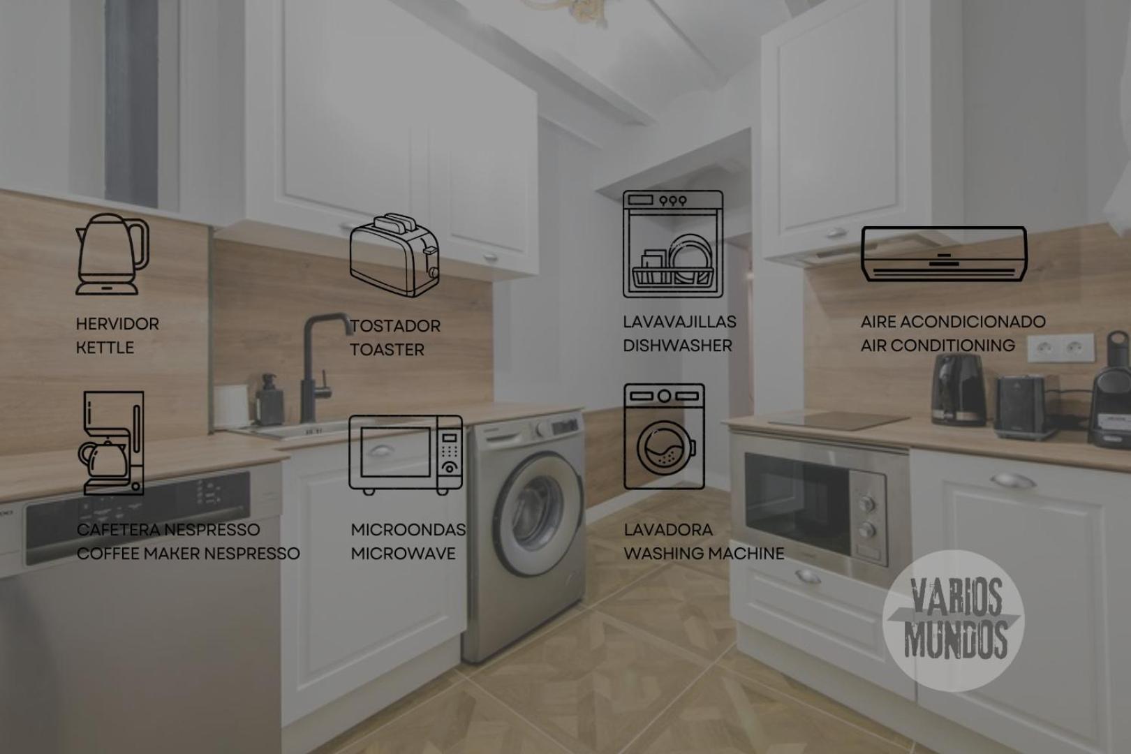 Confortable Apt Para 9Pax En El Centro De Madrid E3 Екстер'єр фото